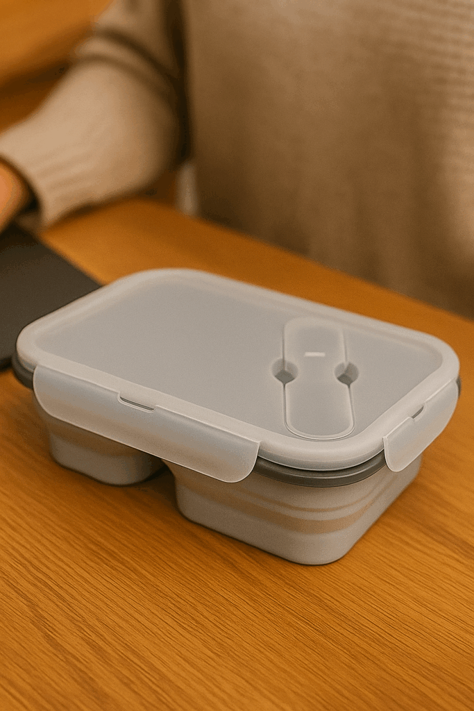 Faltbare, graue Lunchbox - HydroFlexx