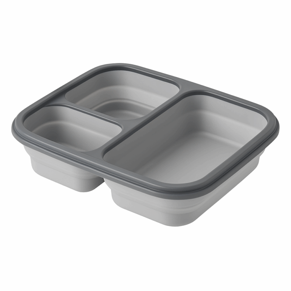 Faltbare, graue Lunchbox - HydroFlexx