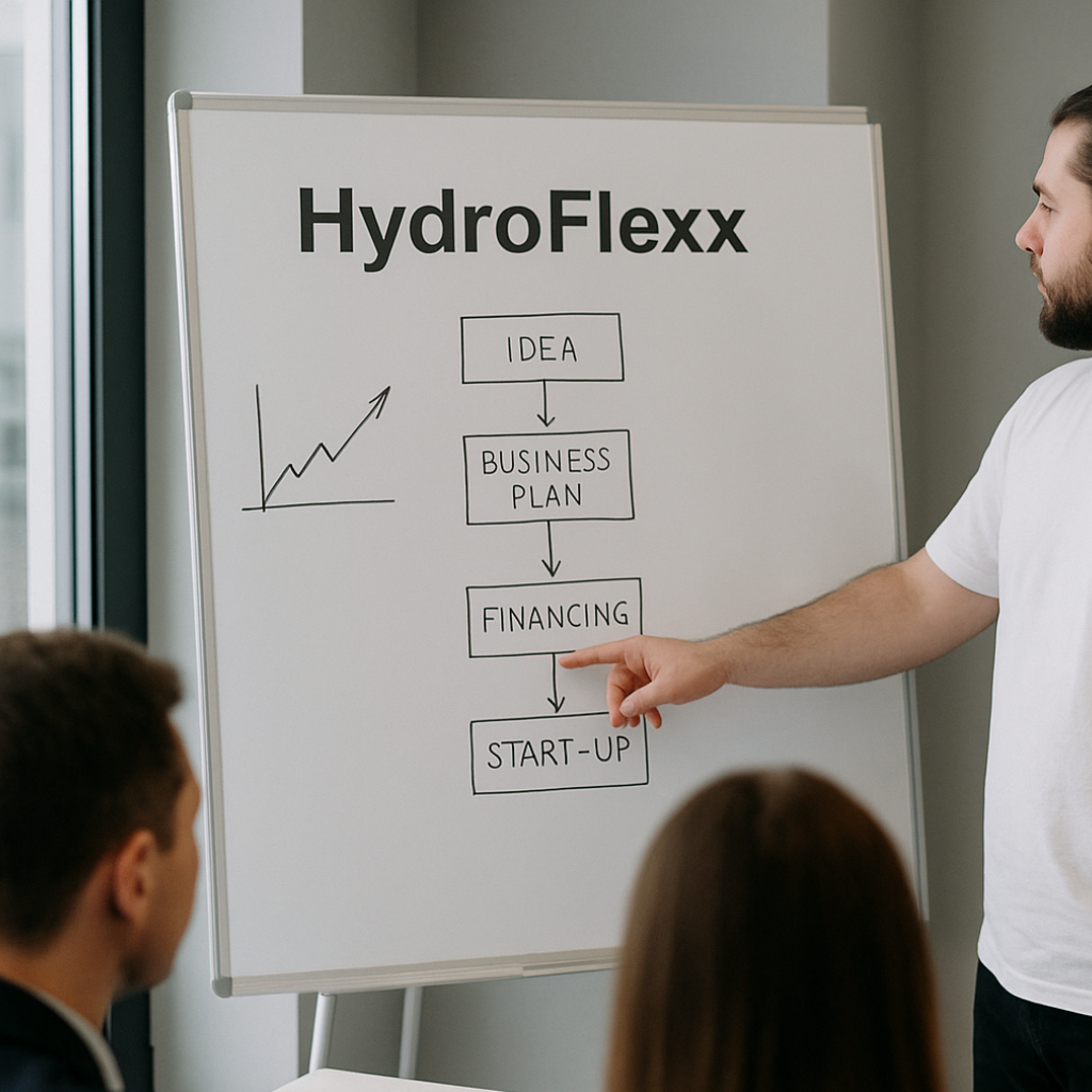 Geschäftsführer von HydroFlexx erklärt den Aufbau des Unternehmens - HydroFlexx